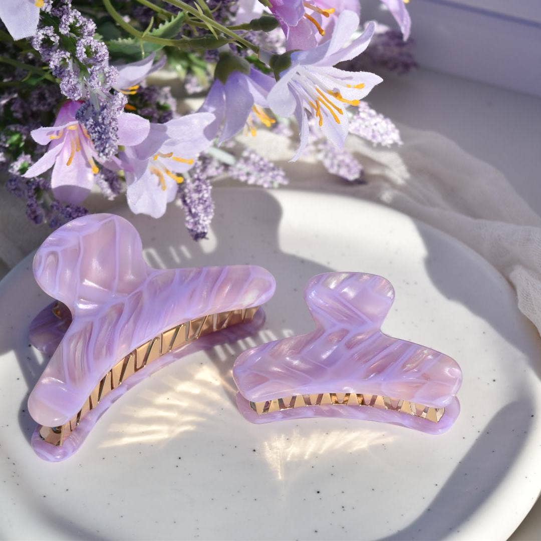 French Hair Claw in Wisteria