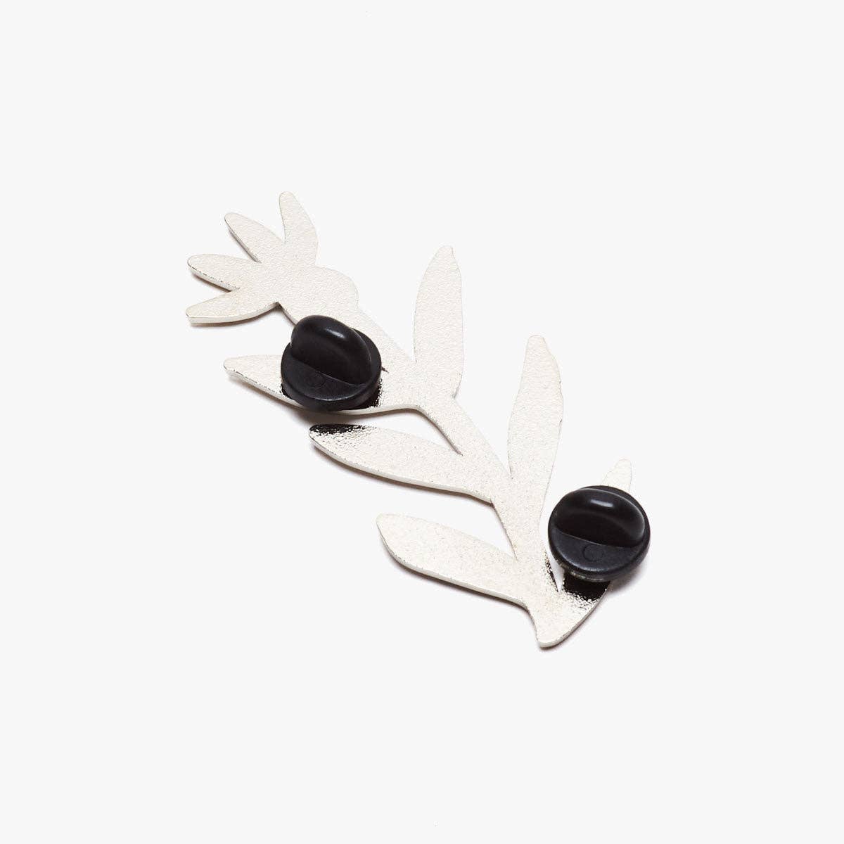 Silver Metal Thistle Herb Flower Pin