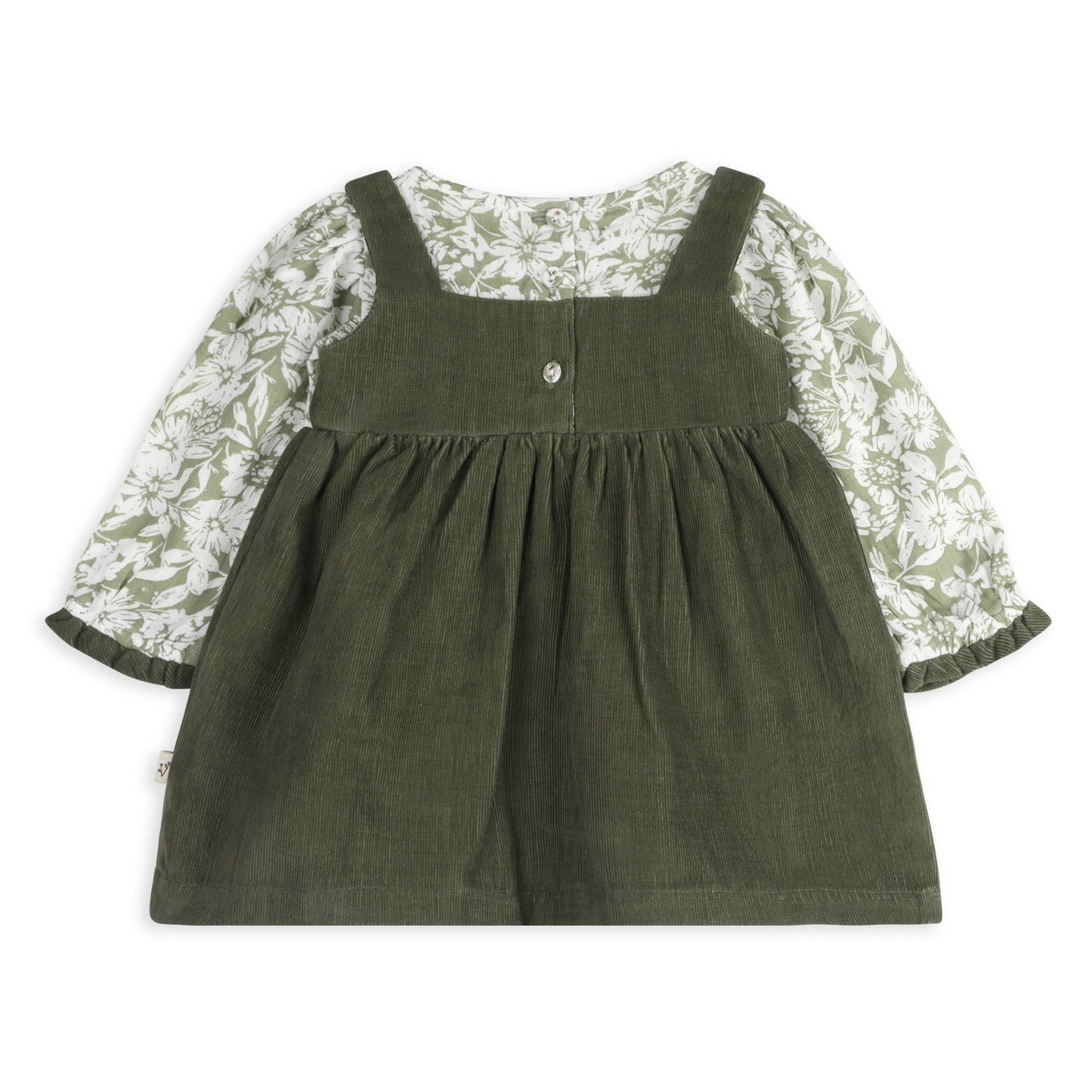Lucille Corduroy Pinafore Baby Dress & Bloomer Set