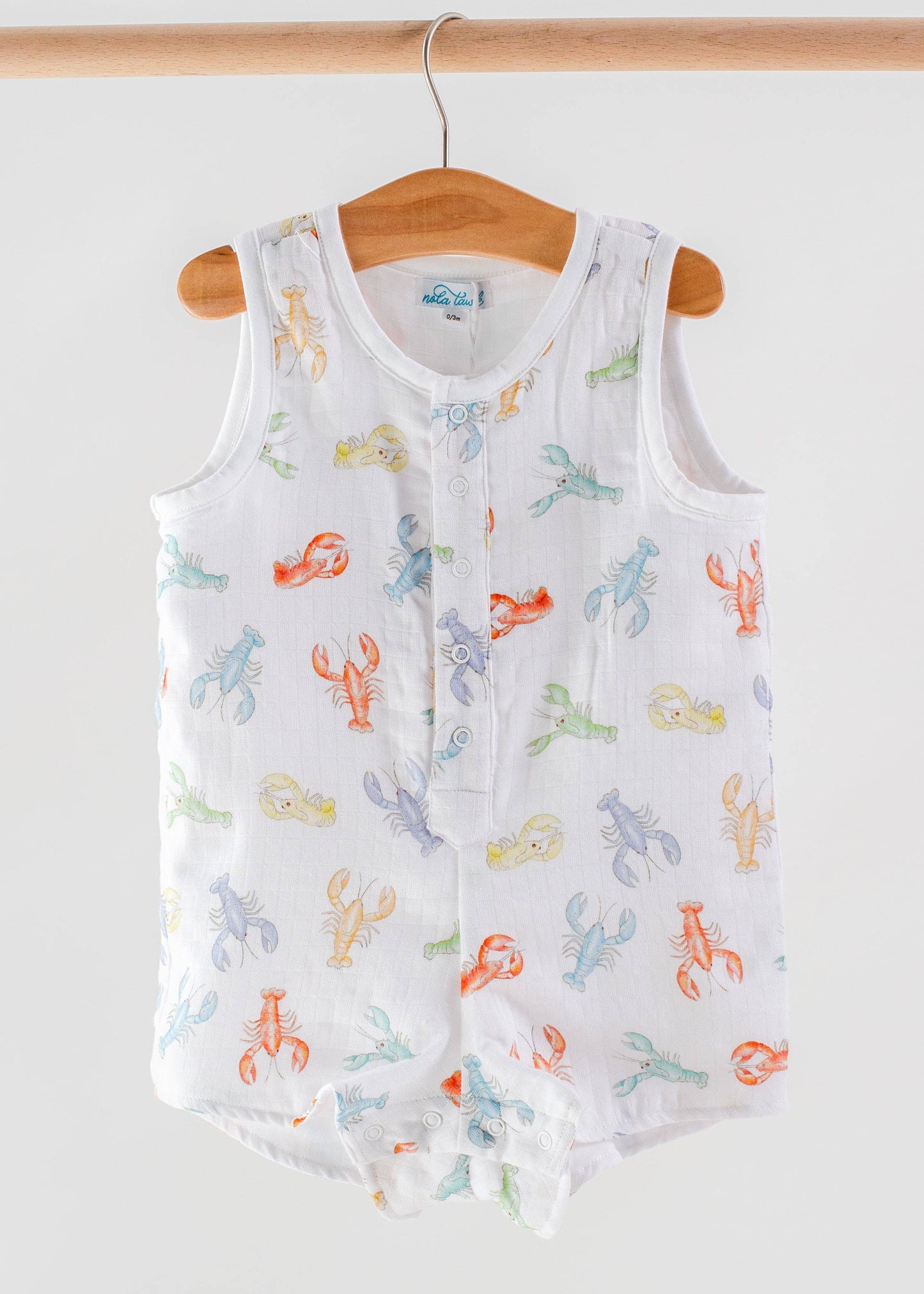 Colorful Claws Organic Muslin Shortall
