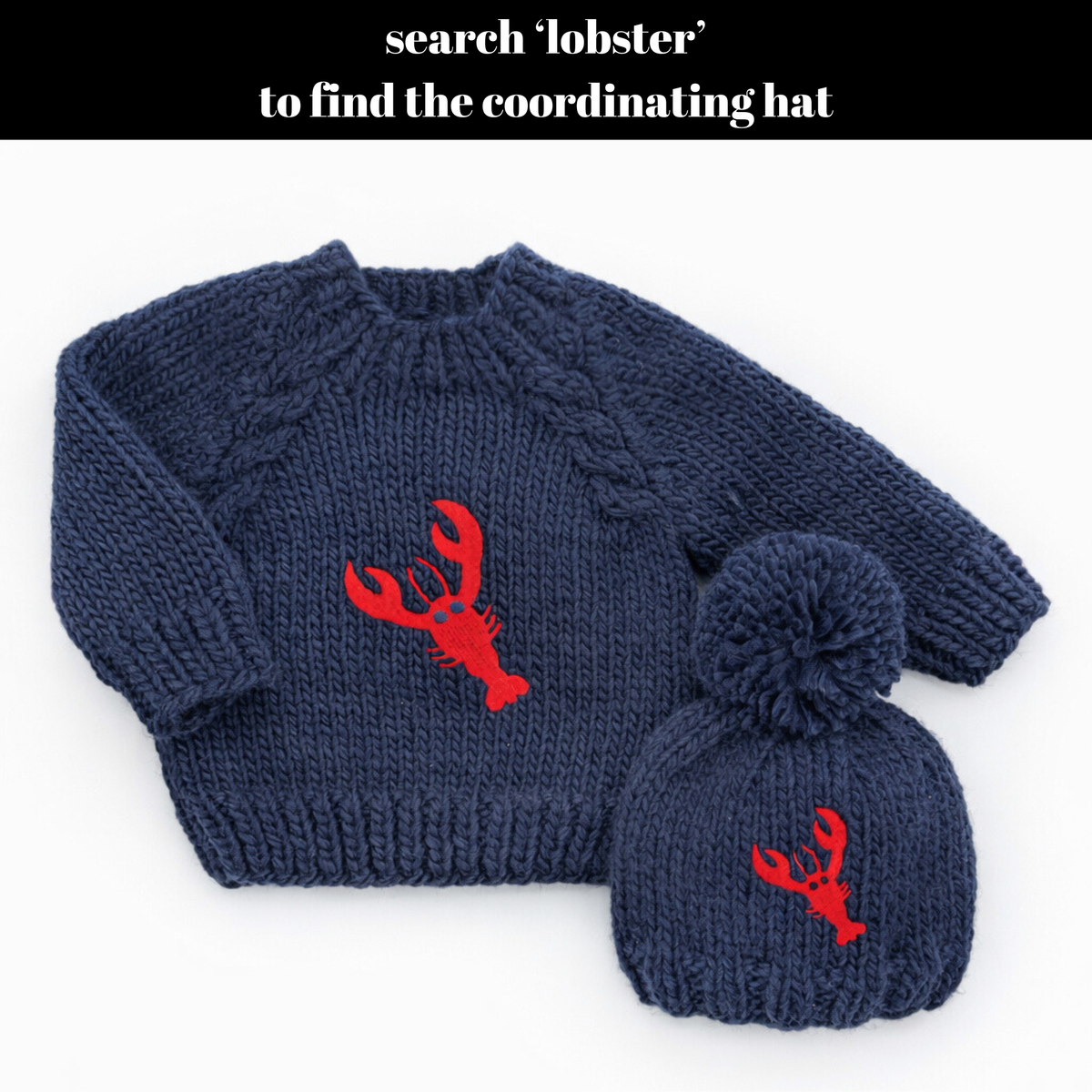 Lobster Sweater for Baby & Toddler: 12-18 months