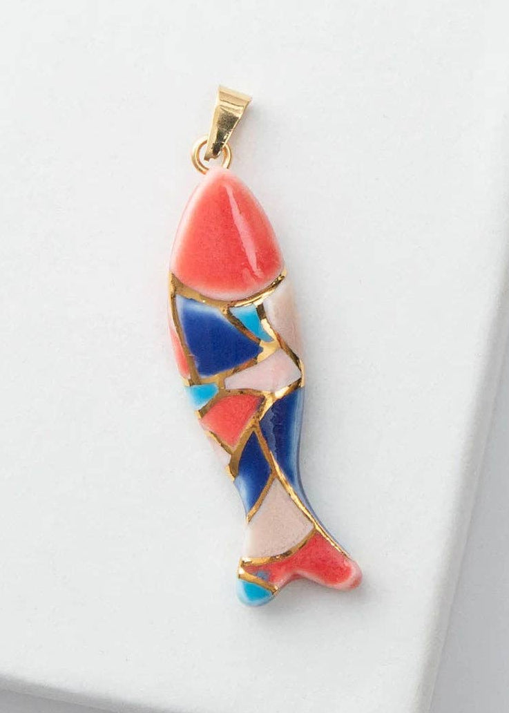Mosaic Fish Charm
