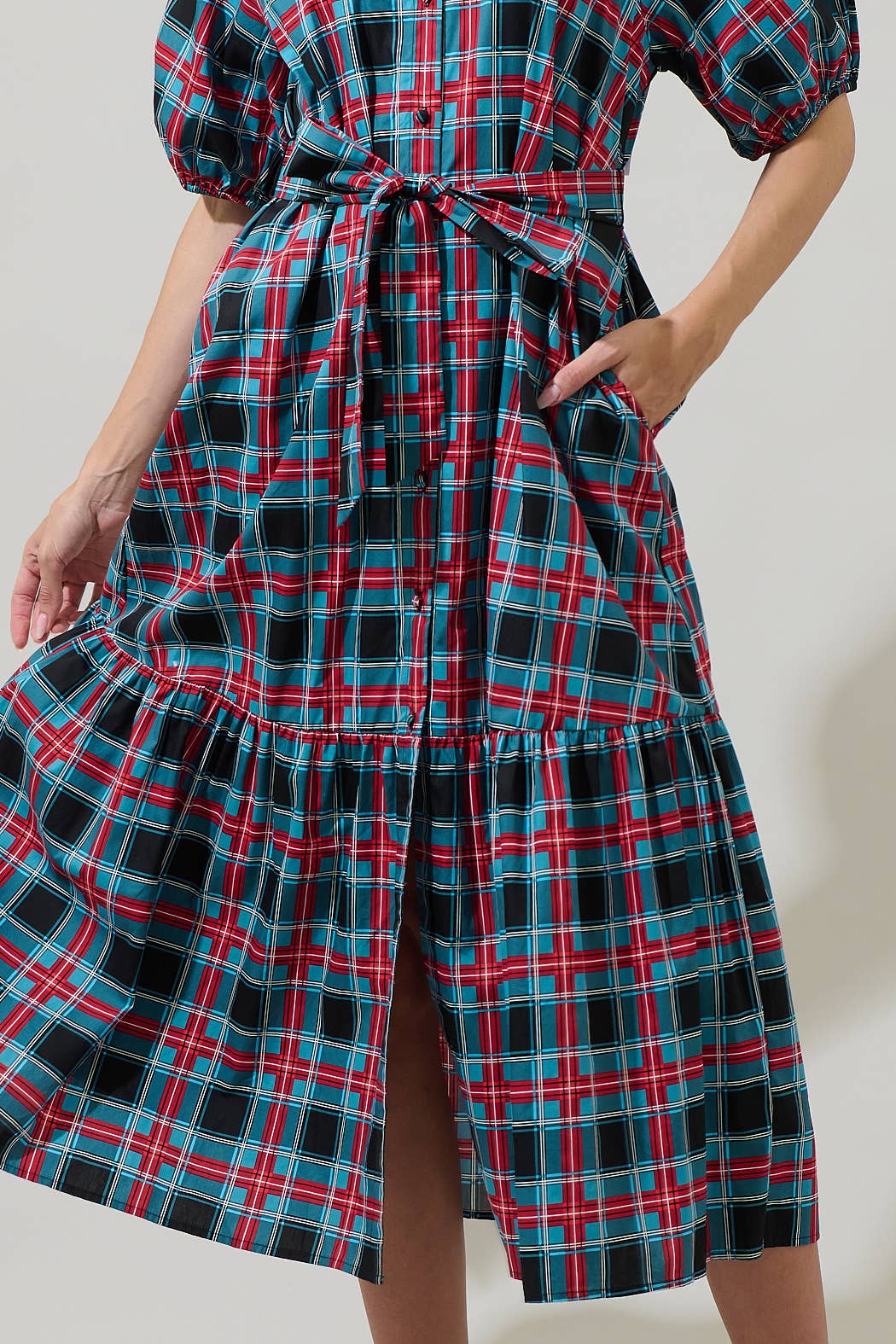Winona Plaid Dress
