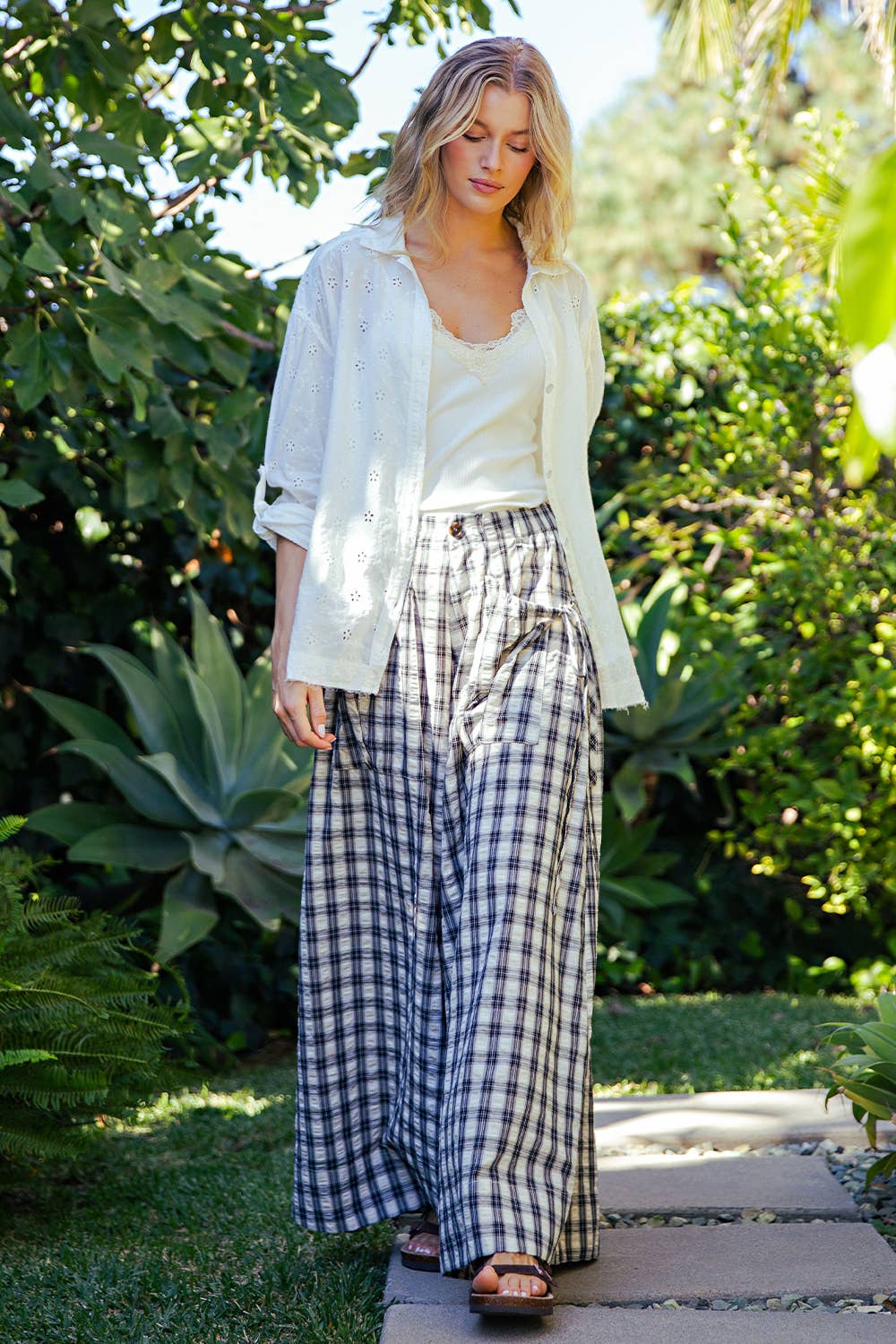 Eyelet Button Down