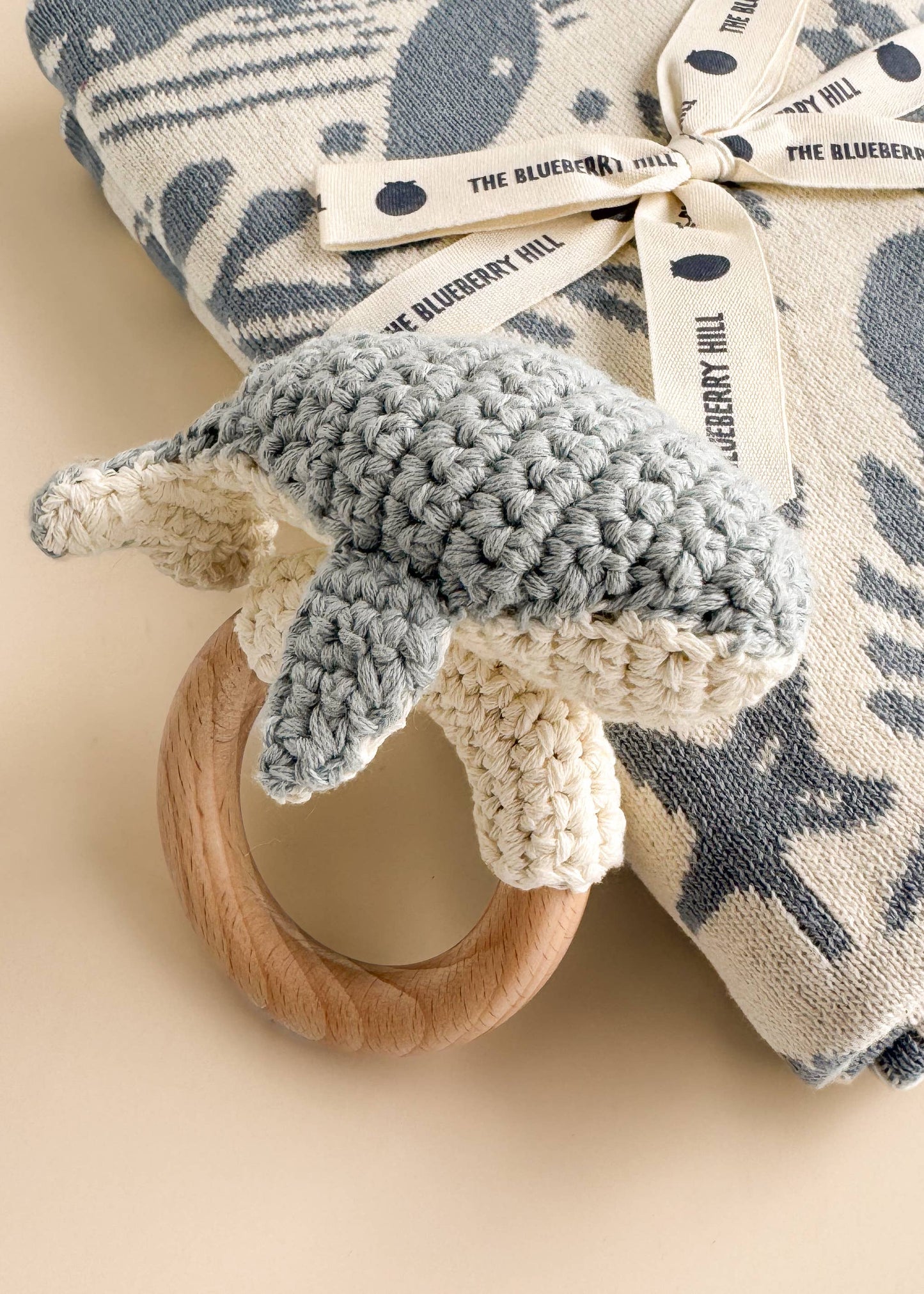 Whale Crochet Teether Rattle