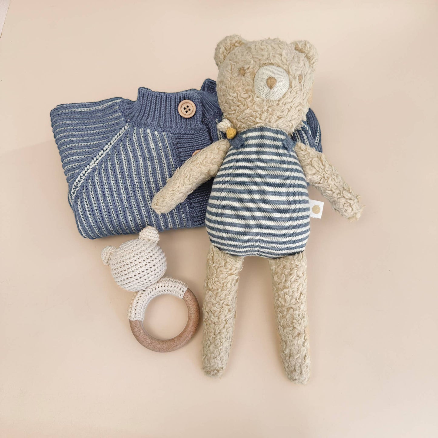 Cotton Crochet Bear Teether Rattle