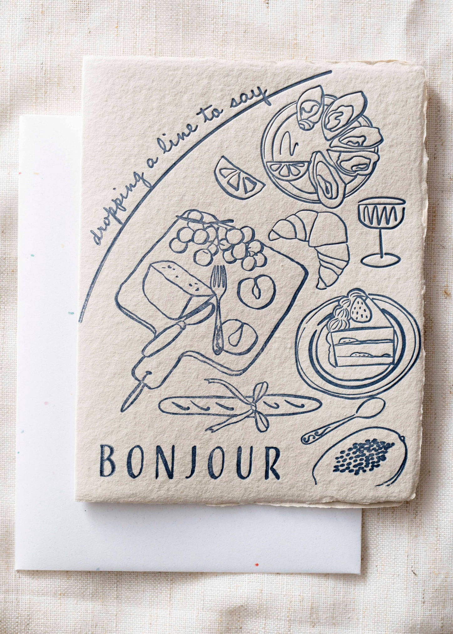 Saying Bonjour Charcuterie Board Thinking of You Card