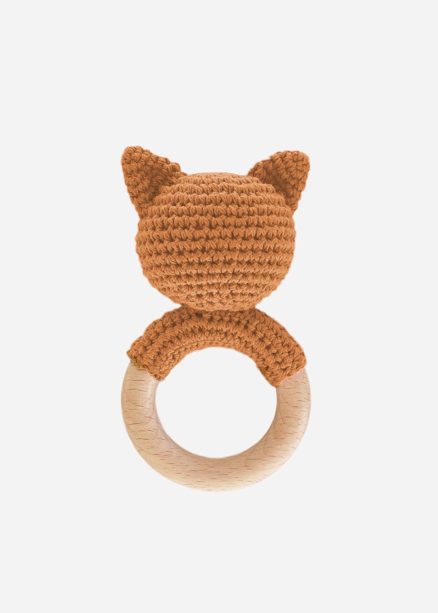 Cotton Crochet Fox Teether Rattle