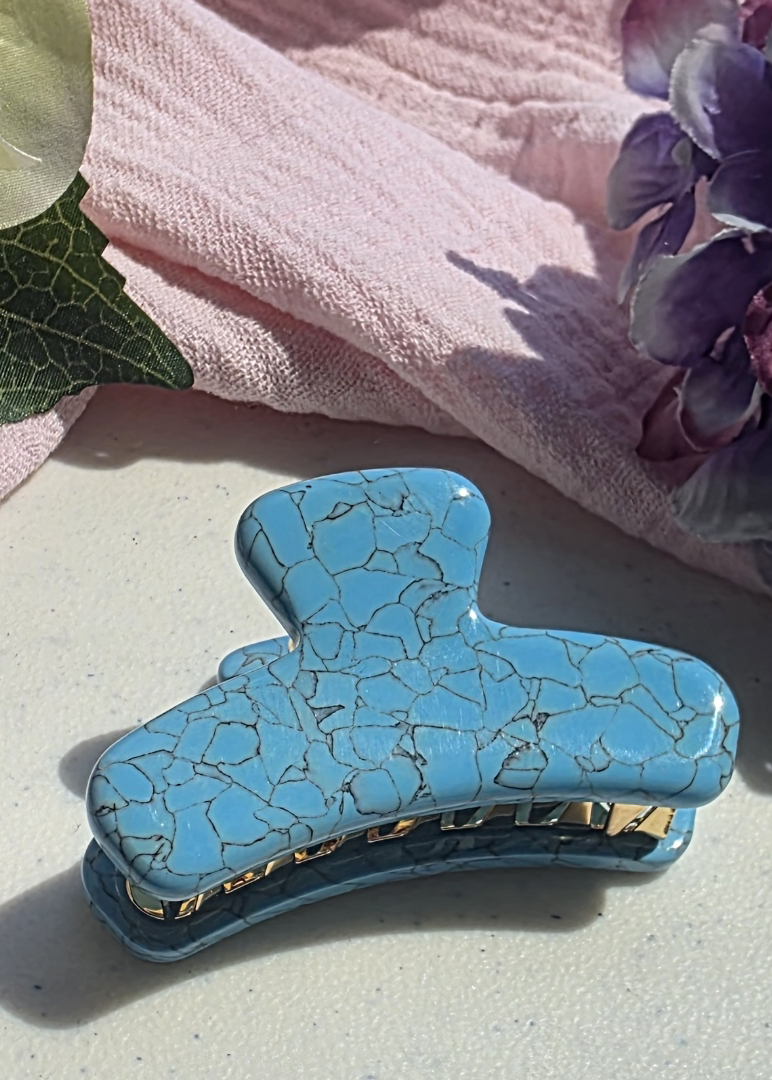 Mini French Claw-Turquoise
