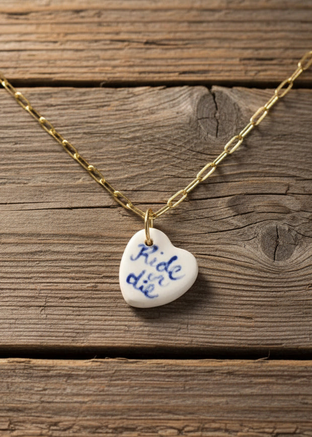 Ride or Die Ceramic Charm