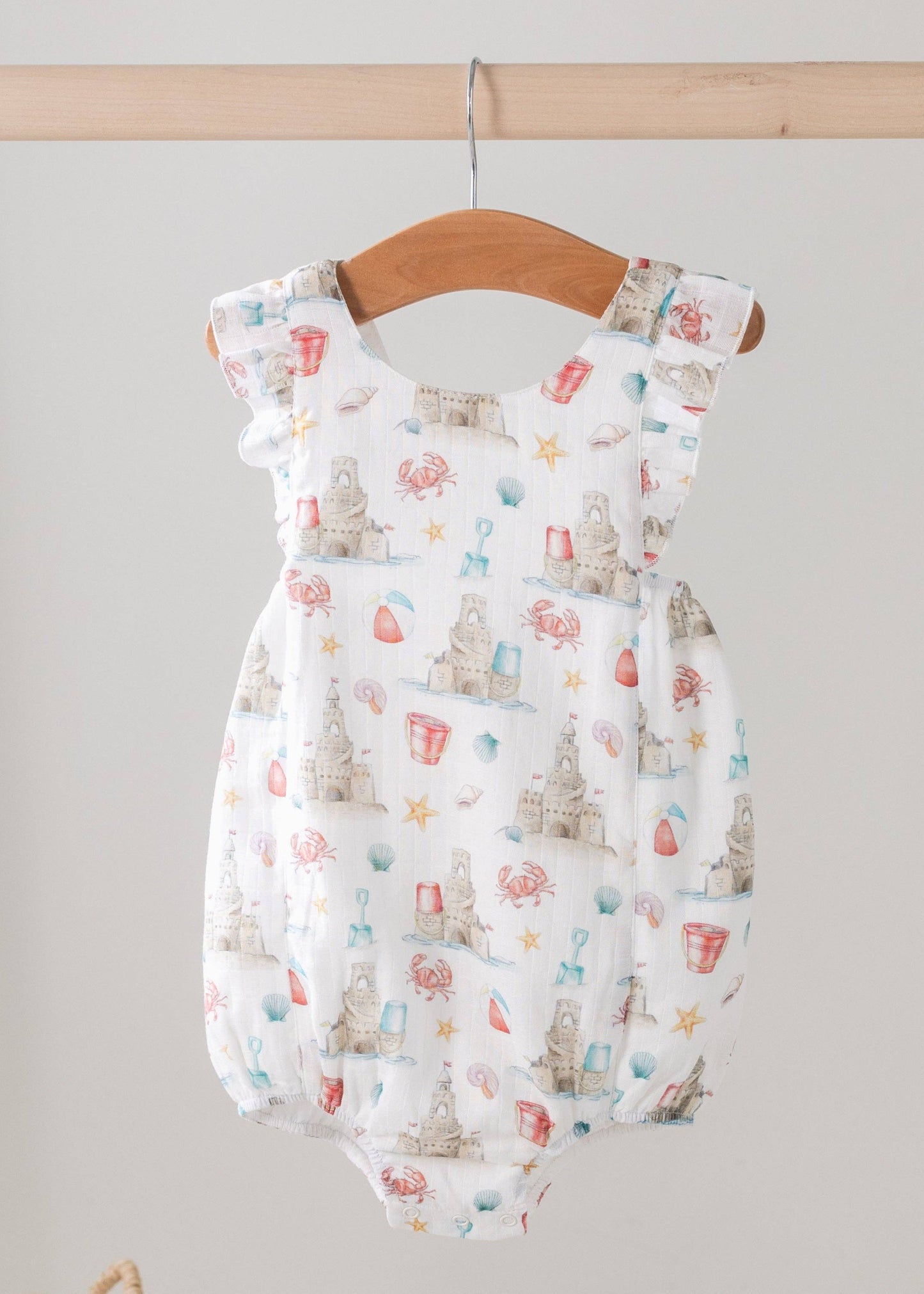Sandcastle Kingdom Organic Muslin Bubble Romper