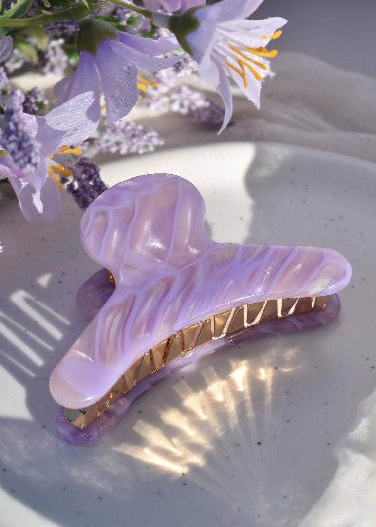 French Hair Claw in Wisteria
