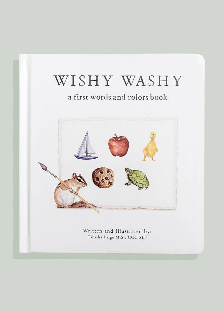 Wishy Washy: A Board Book of First Words and Colors