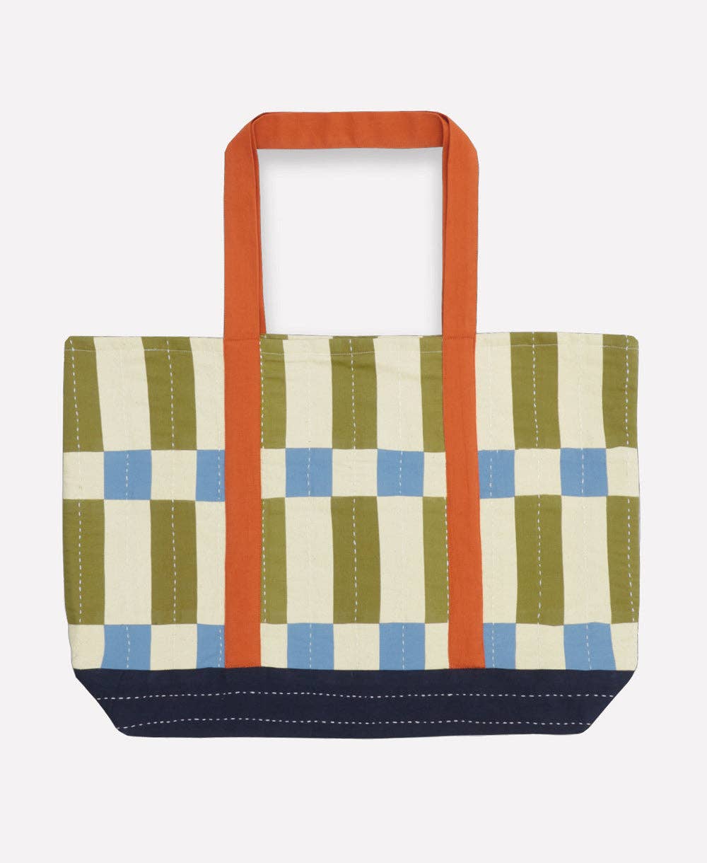 Tile Canvas Tote Bag