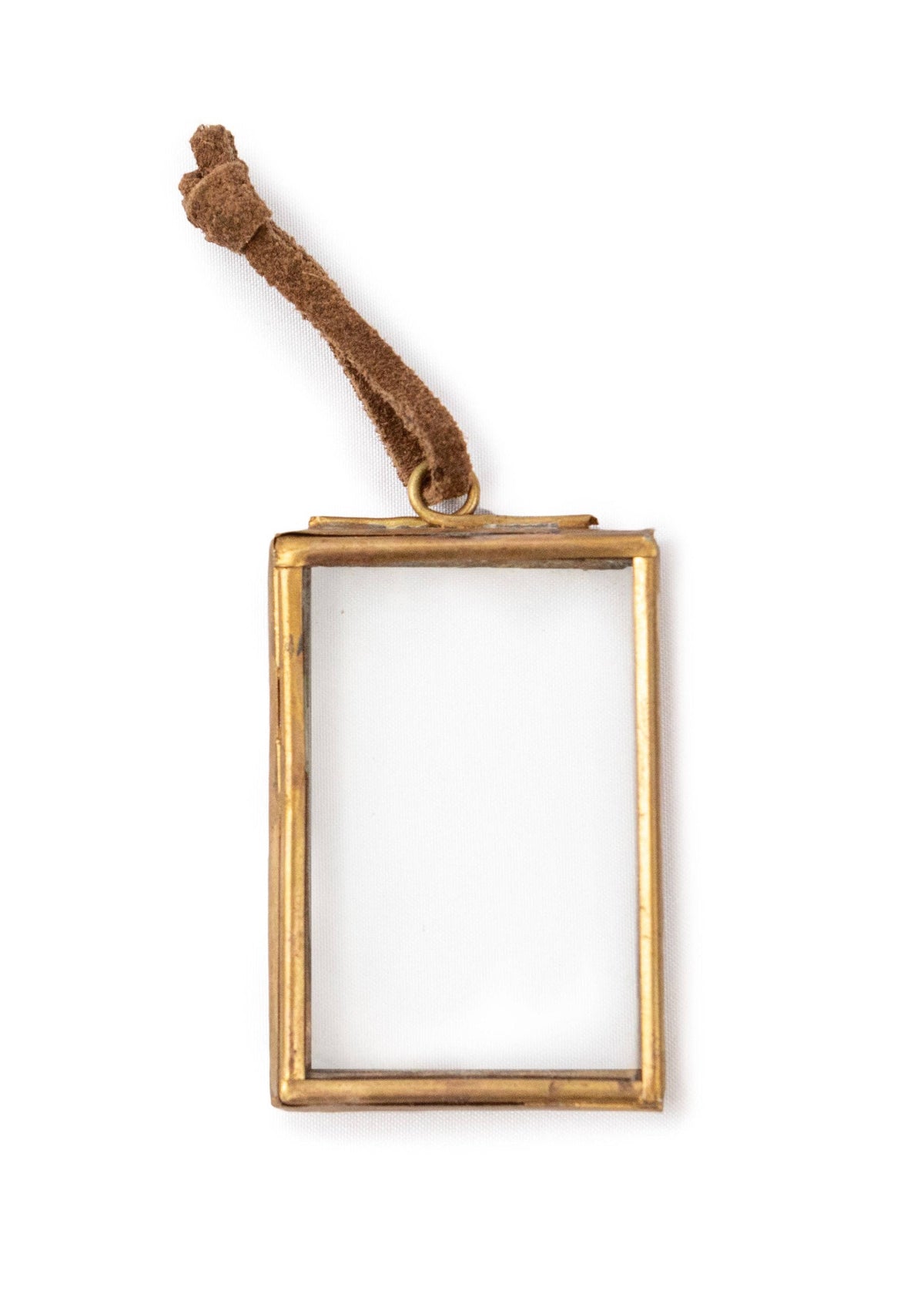 Vertical Brass Hanging Frame