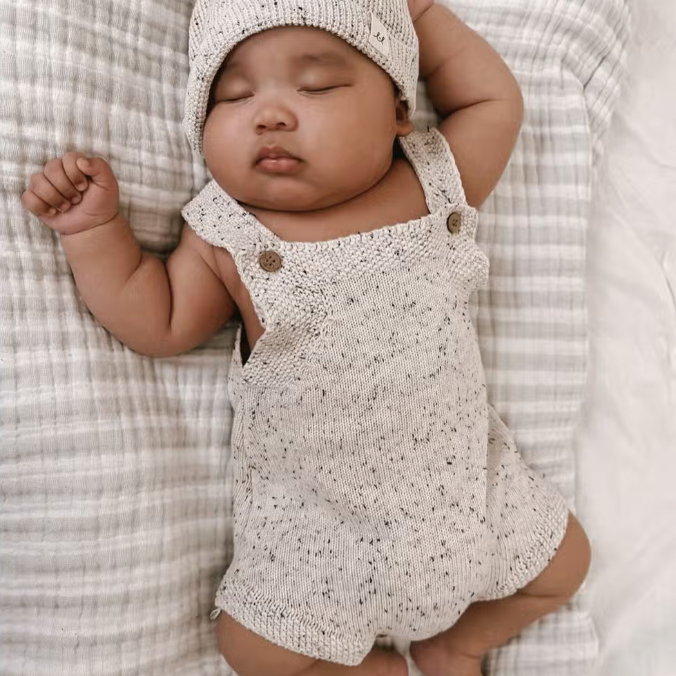 Knit Overall Romper