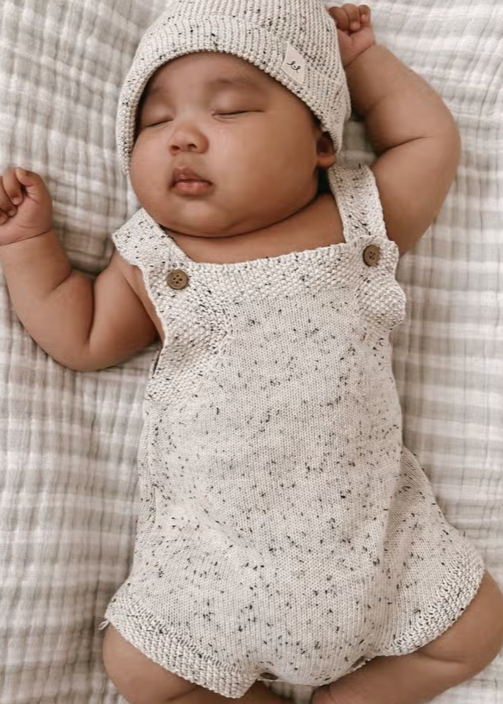 Knit Overall Romper