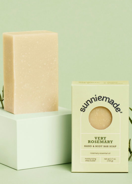 Very Rosemary Moisturizing Hand and Body Bar Soap
