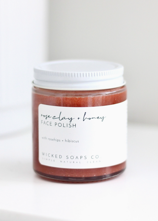 Rose Clay + Honey Face Polish