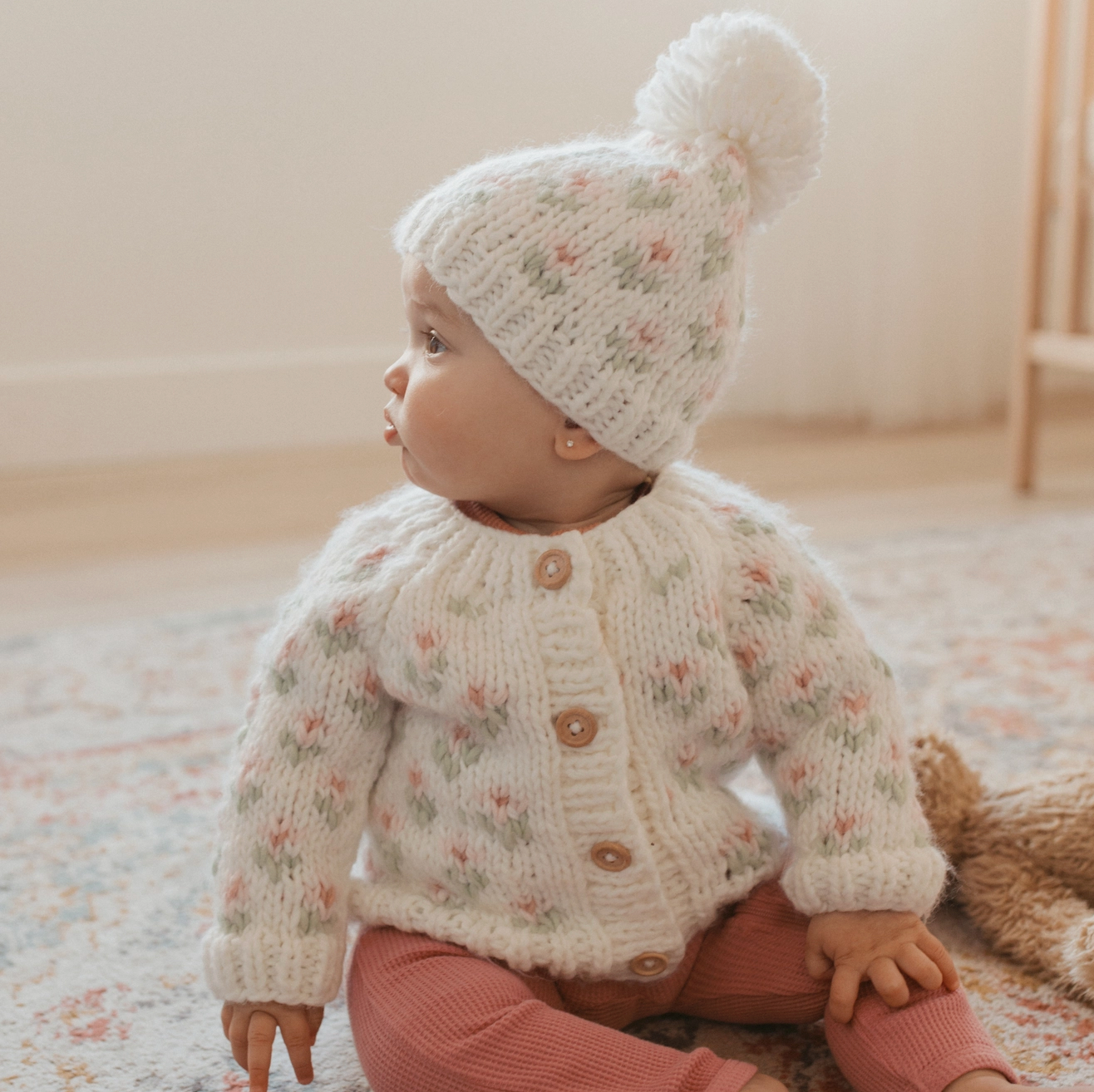 Bitty Blooms Beanie