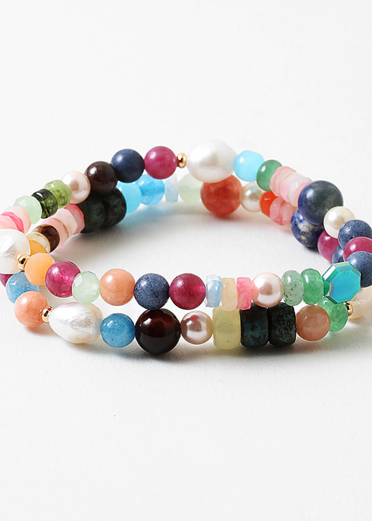 Natural Rainbow Stretch Bracelet