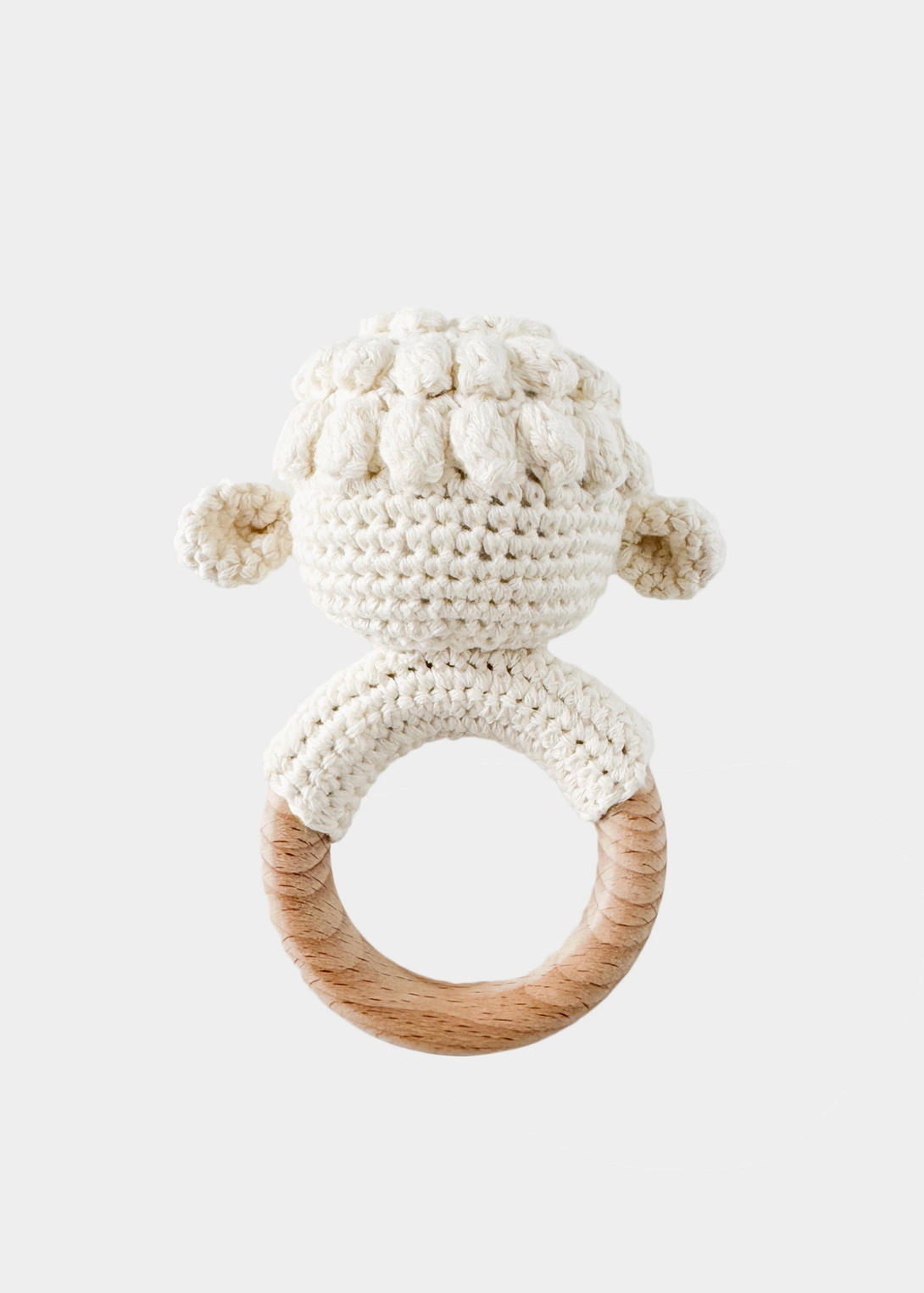 Baby Lamb Cotton Crochet Rattle