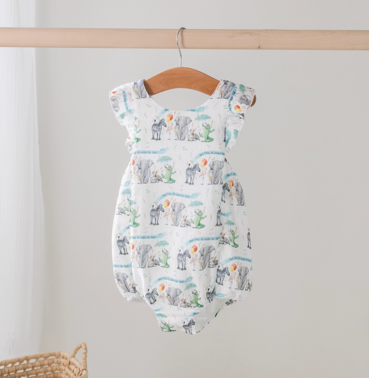 And They All Asked For You Organic Muslin Bubble Romper