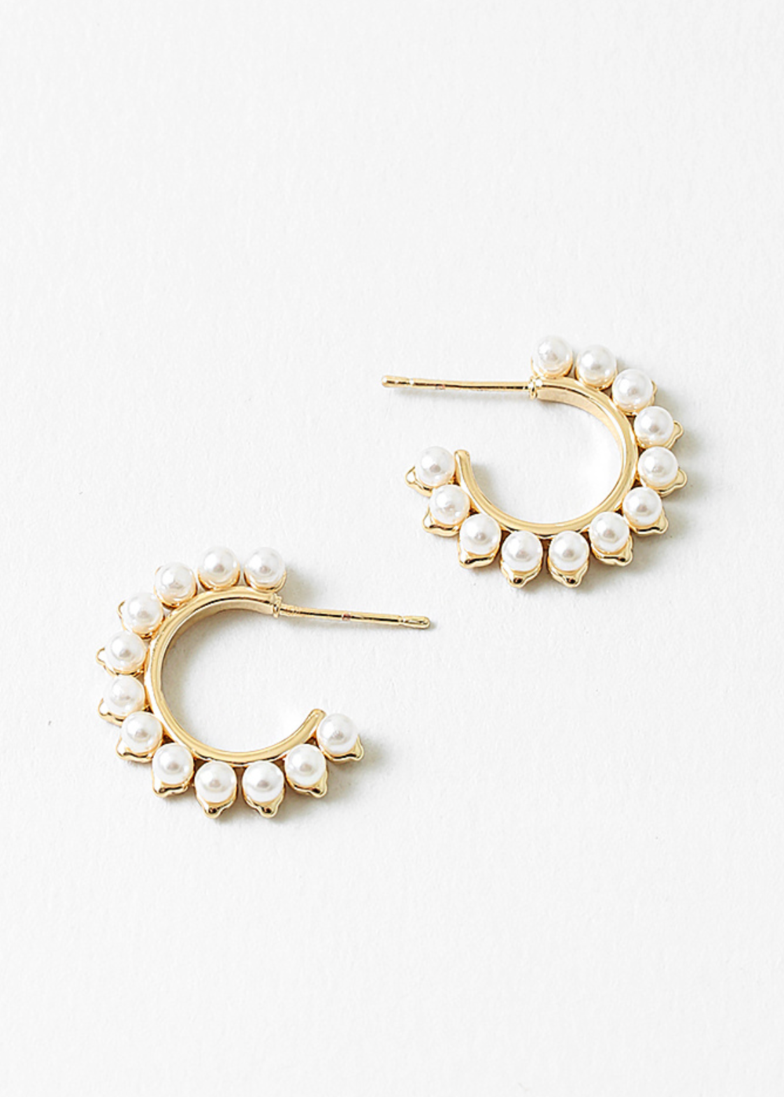 Pearl Halo Hoops