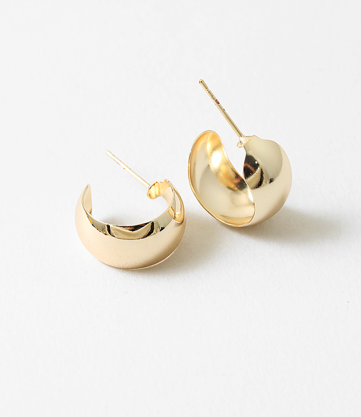 Gold Foil Hoops