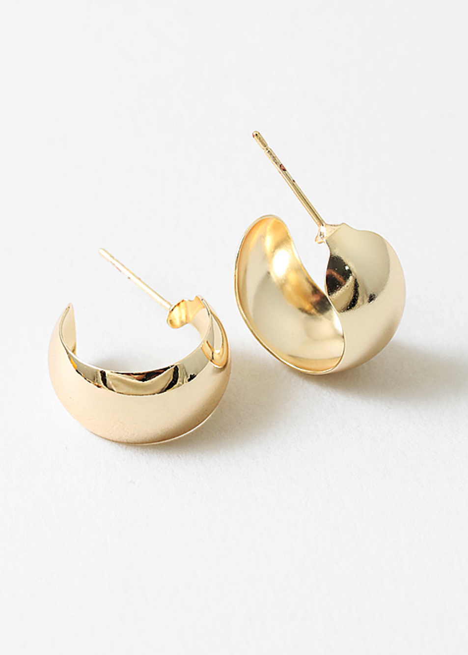 Gold Foil Hoops
