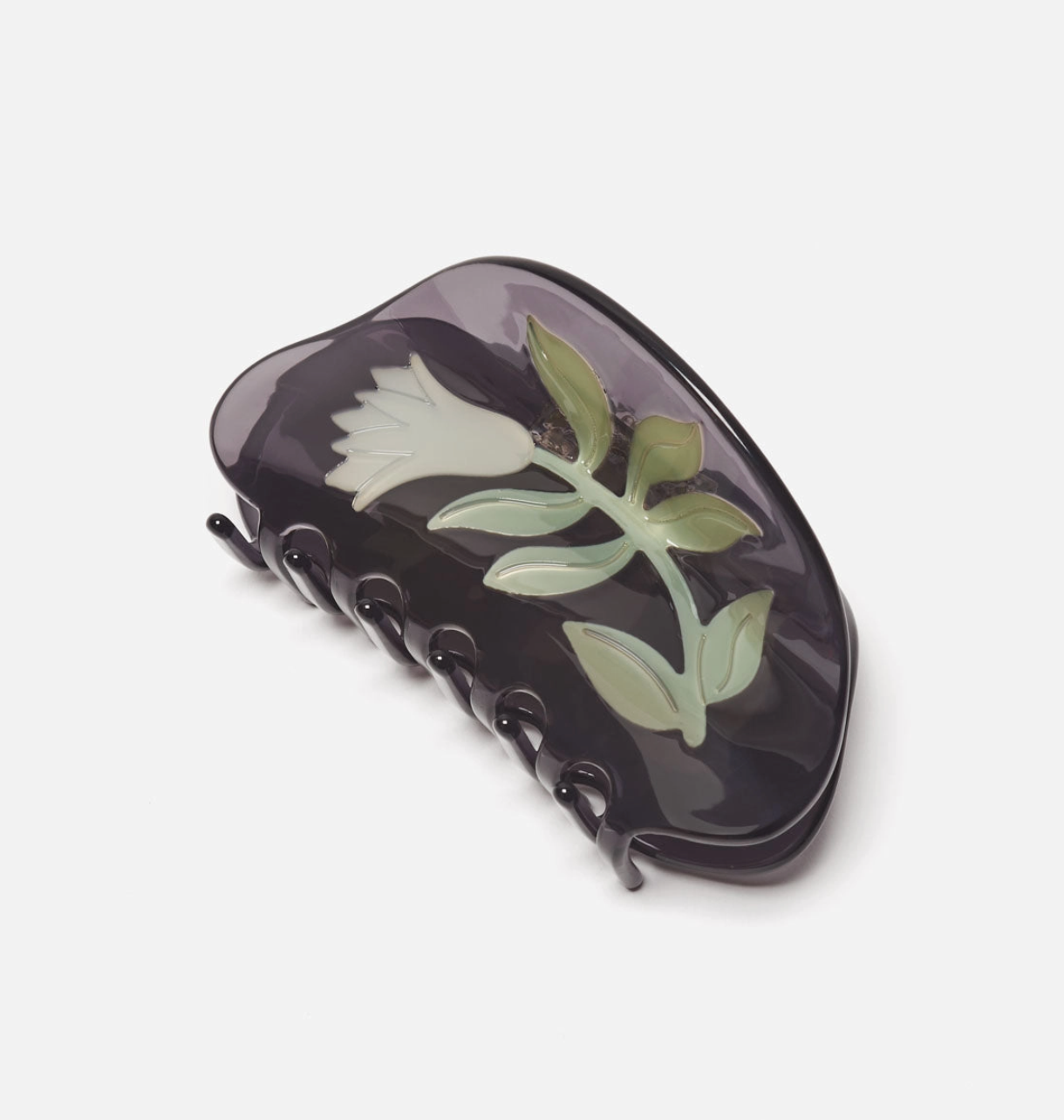 Belladonna Claw - Acetate White Flower Hair Clip