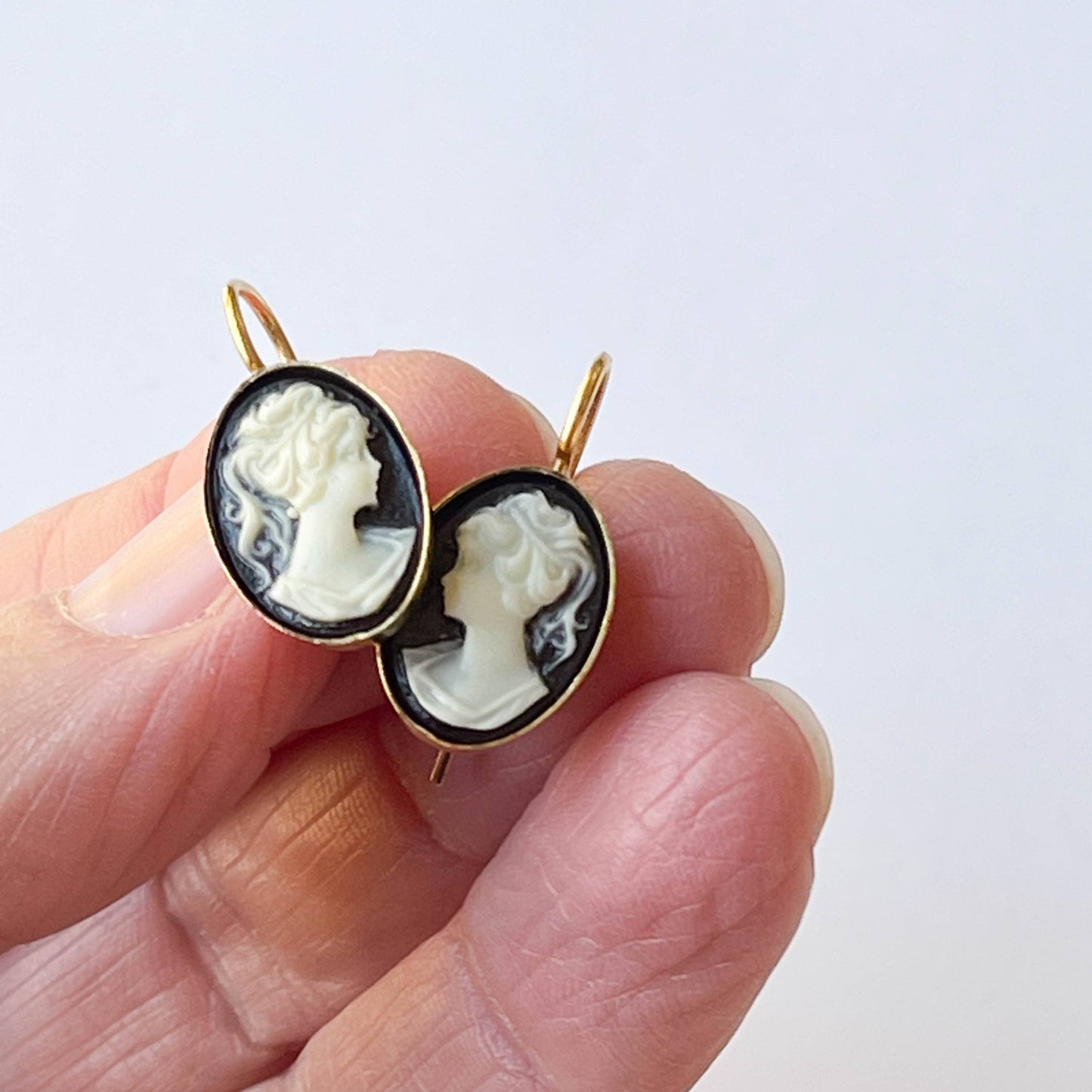 Small Cameo Earrings