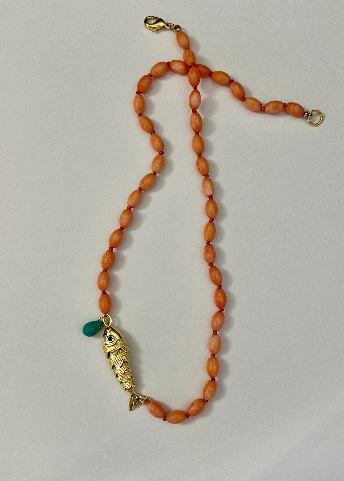 Coral Necklace: 18"