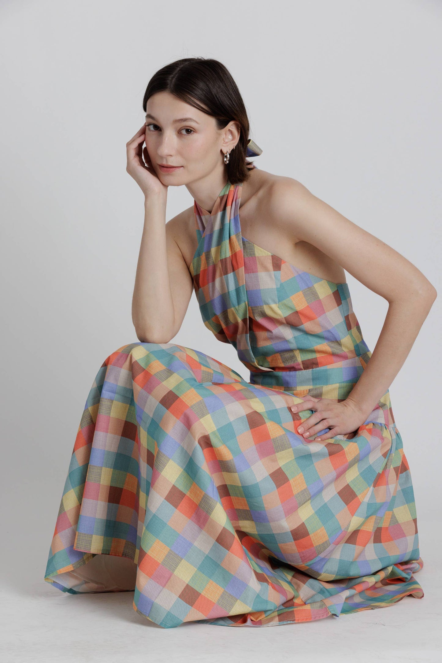 Theresa Twist Halter Dress