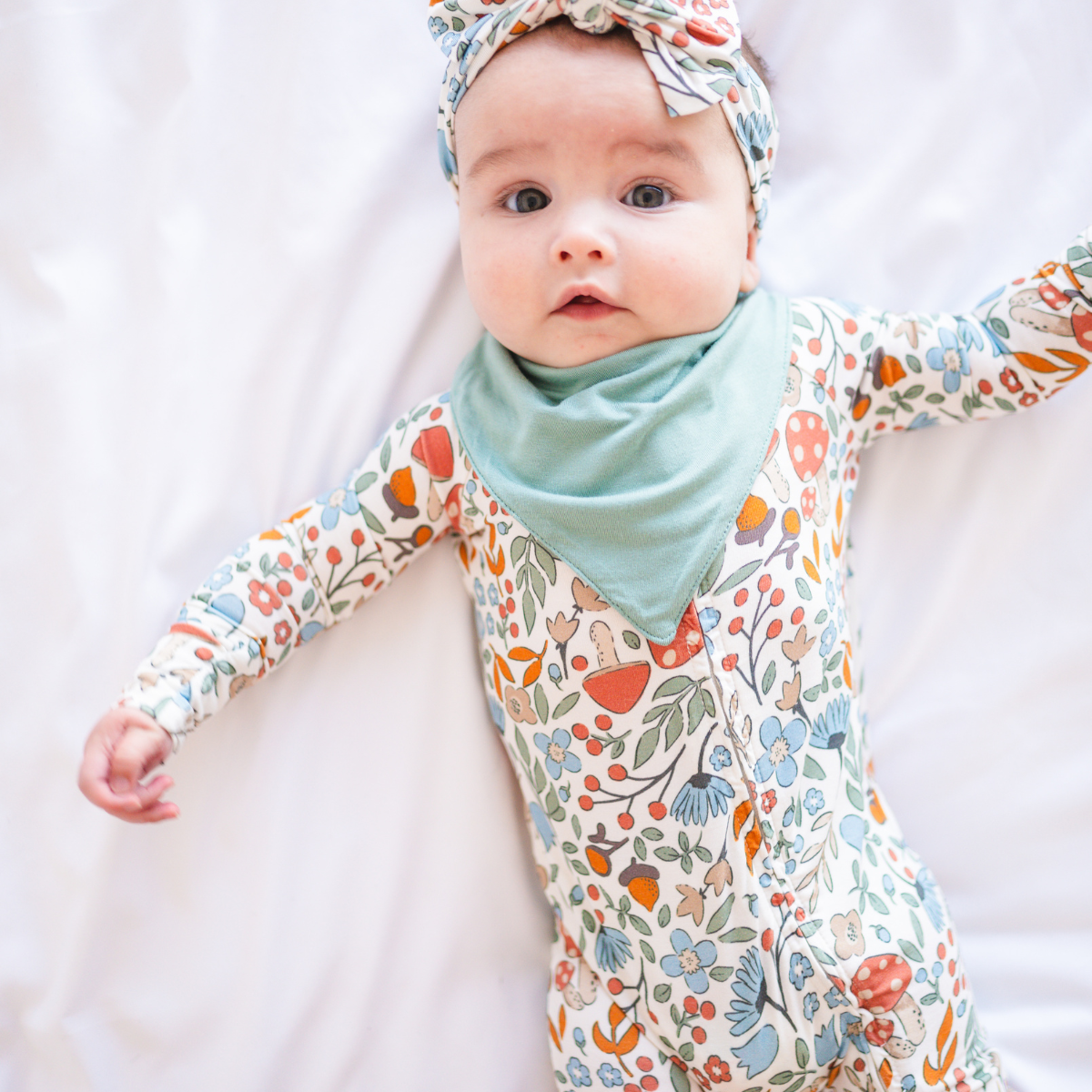Bamboo Fall Floral Romper
