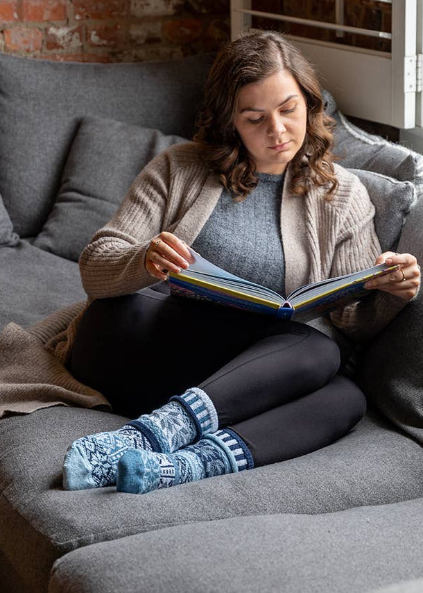 Snowdrop Cozy Socks -Made in USA