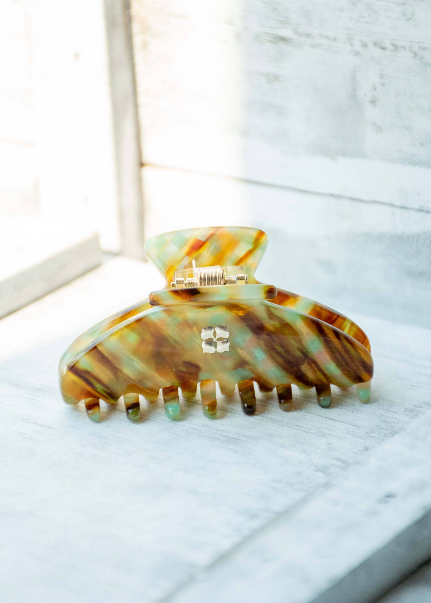 Mini Hair Claw -Fools Gold