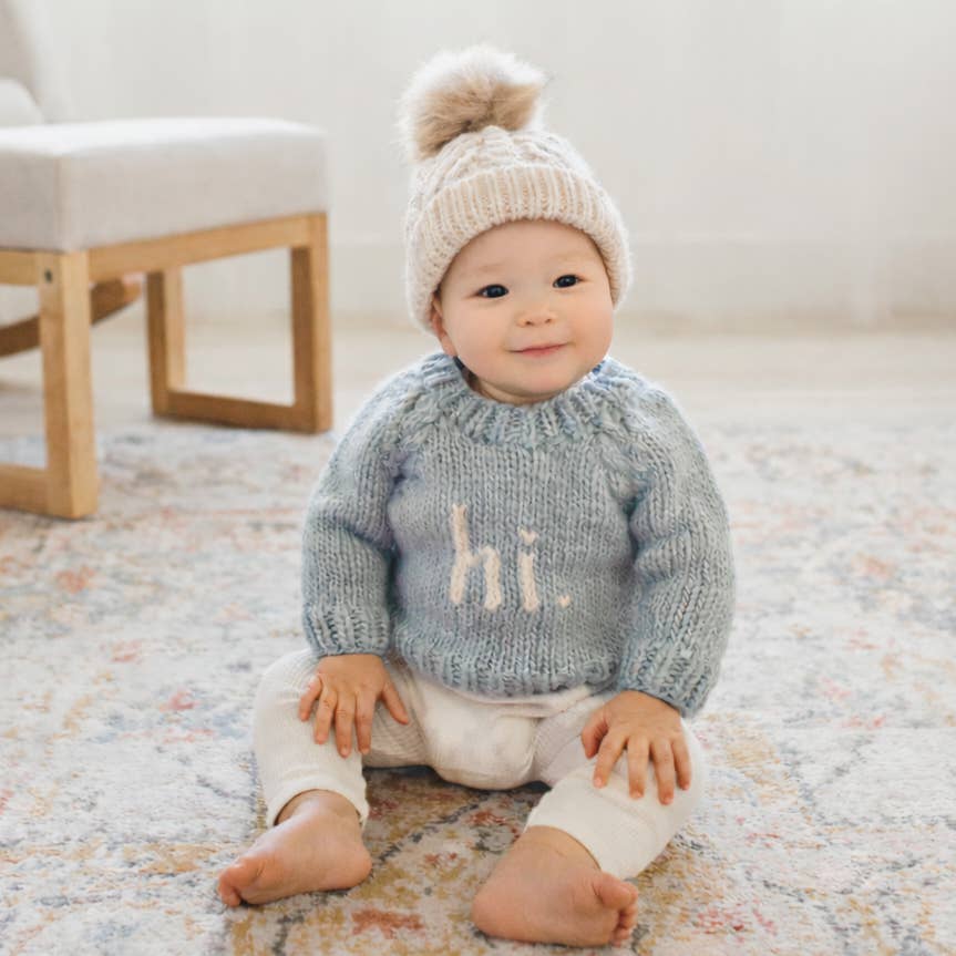 Hi. Sweater - Surf Blue