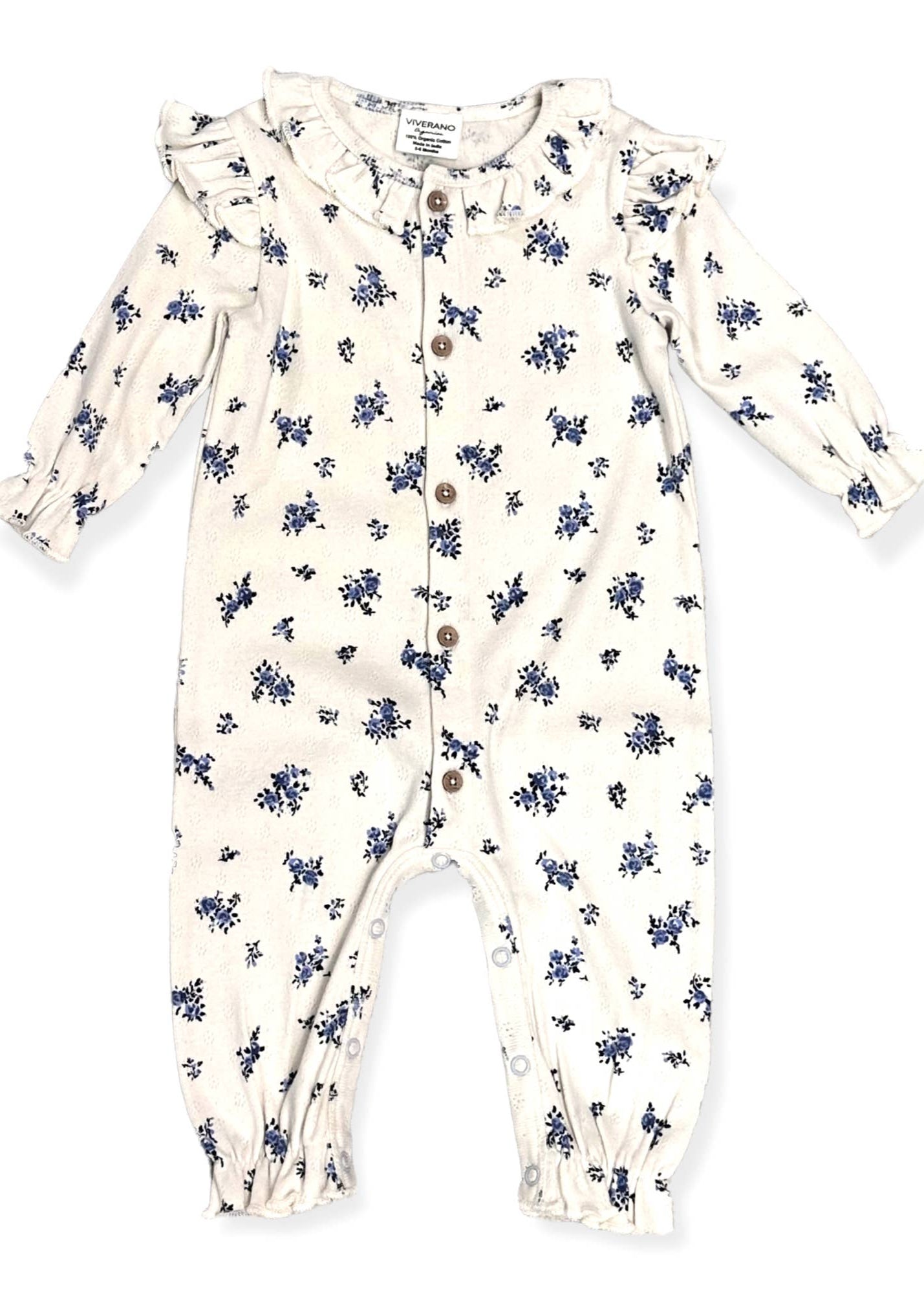 Organic Cotton Pointelle Romper