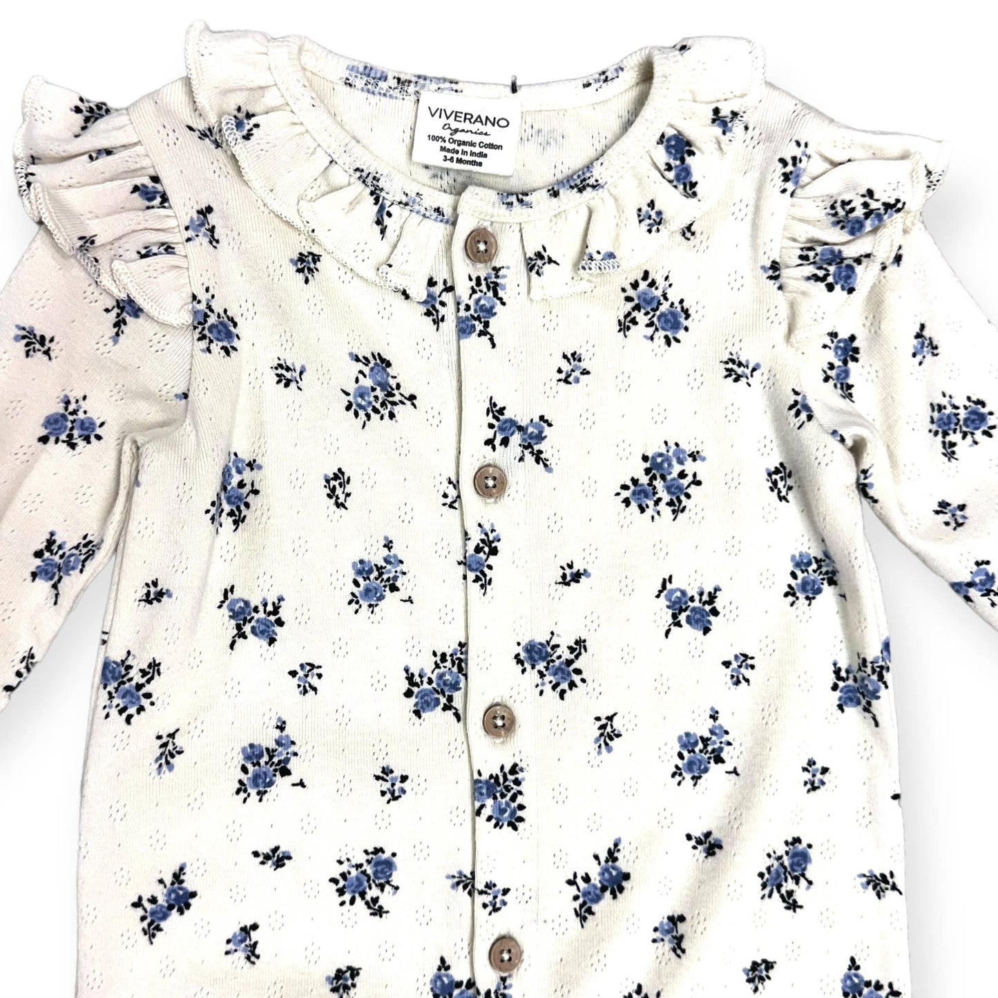 Organic Cotton Pointelle Romper