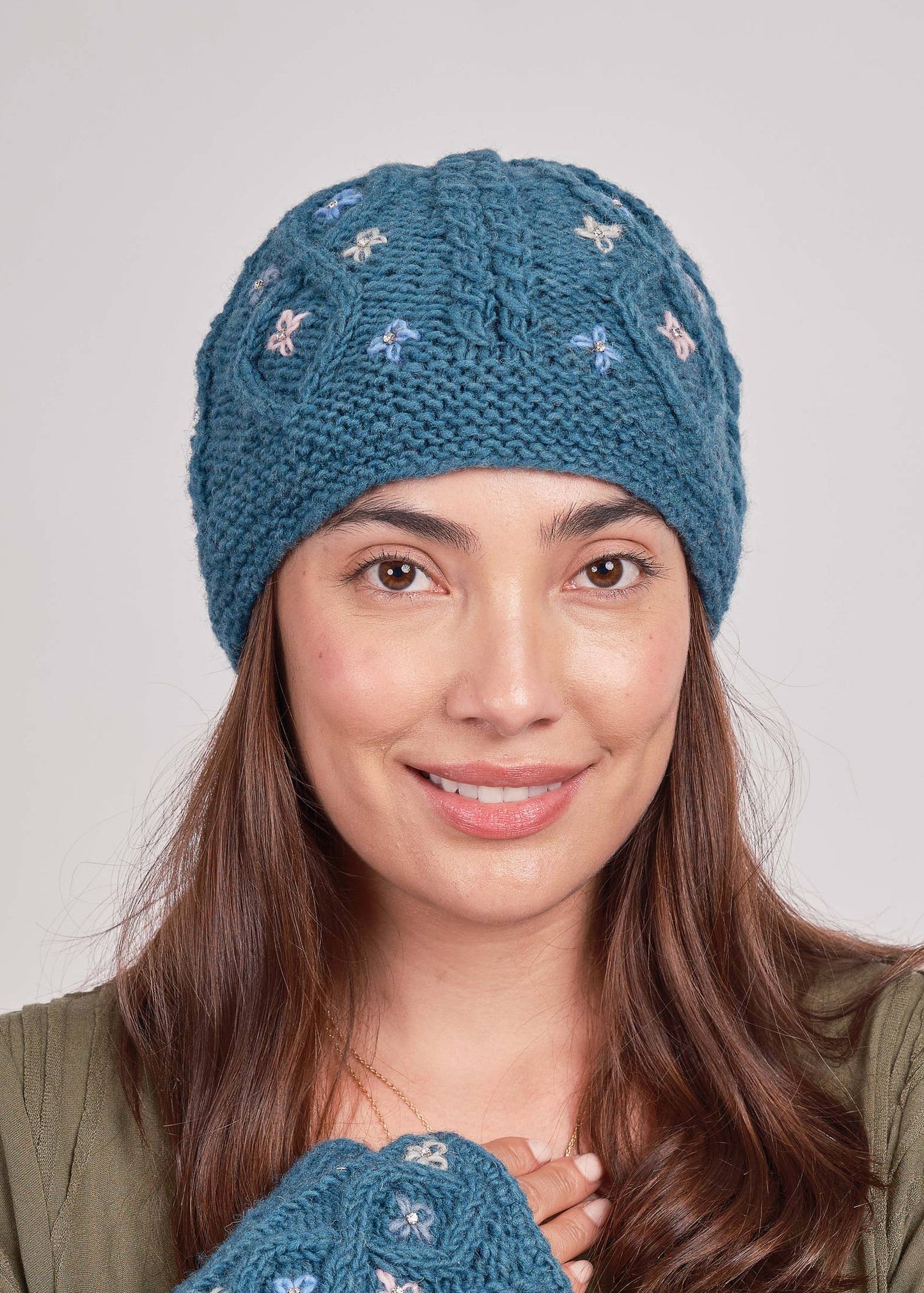 Teal Sparkle Beanie