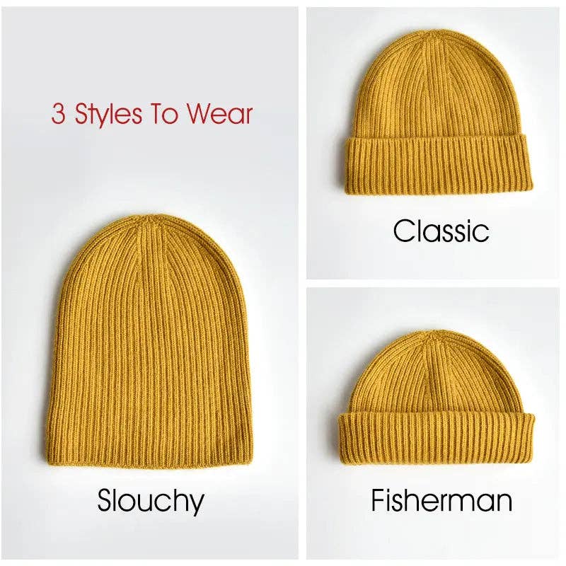 Cashmere Blend Beanie Hat