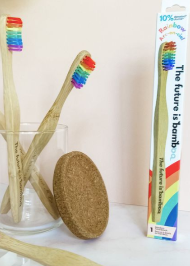 Rainbow Bamboo Toothbrush-Adult