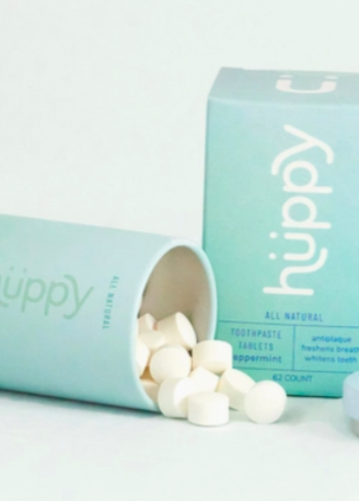 Huppy Peppermint Toothpaste Tablets