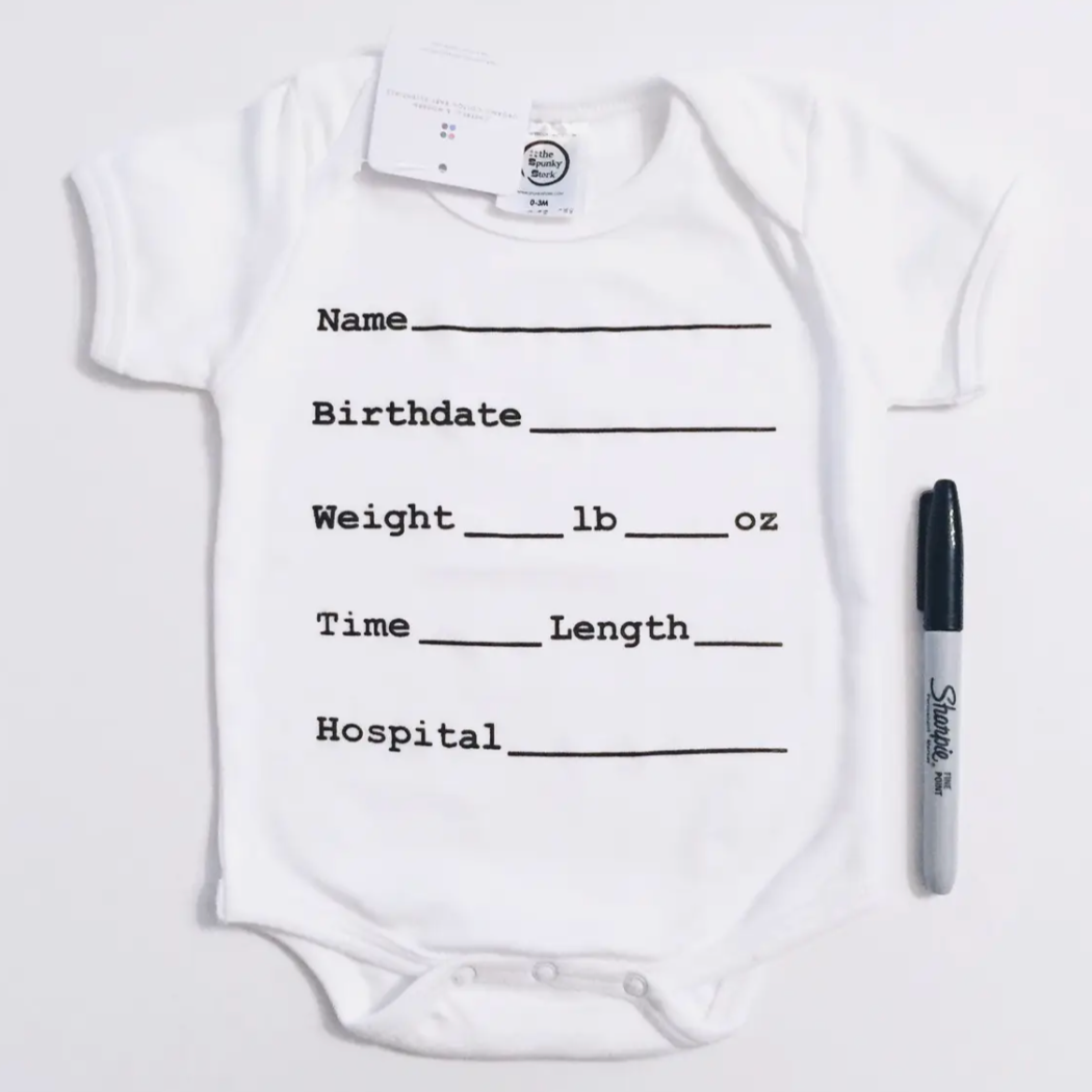 Baby Stats Onesie