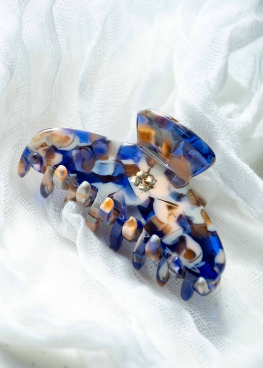 Mini Claw Hair Clip-Sodalite