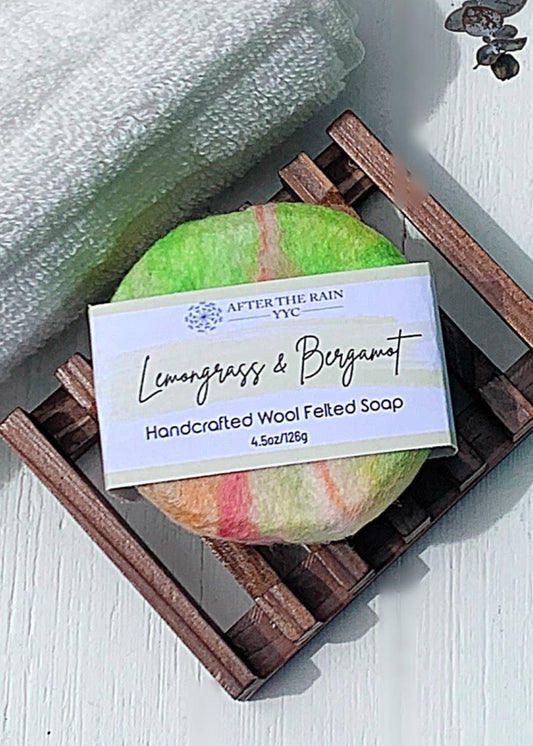 Felted: Body Cleansing Bar: Lemongrass & Bergamot