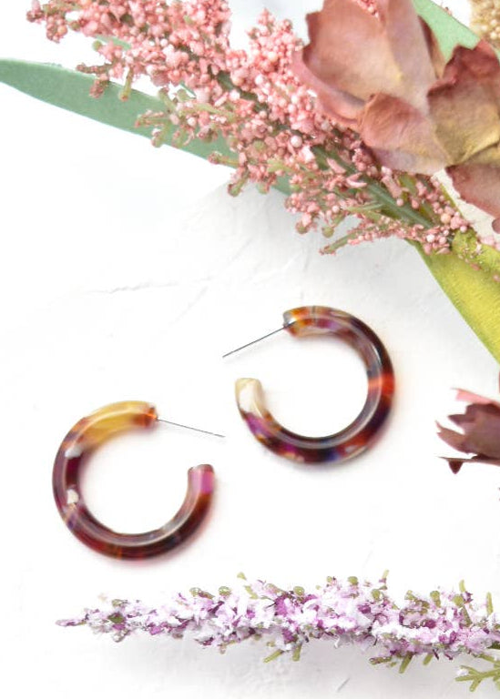 Autumn Mini Hoop Earrings