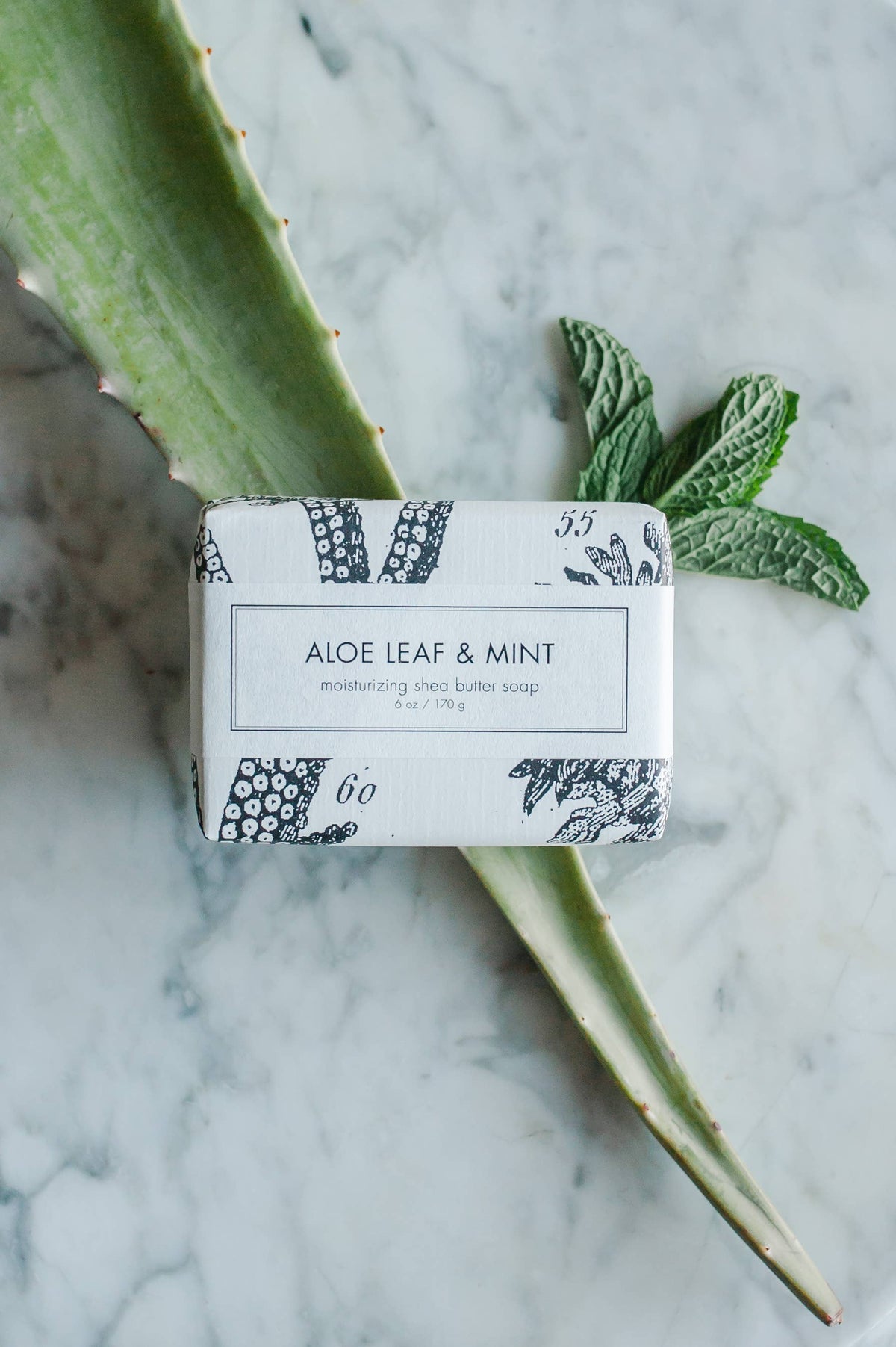 Aloe Leaf & Mint Shea Butter Soap