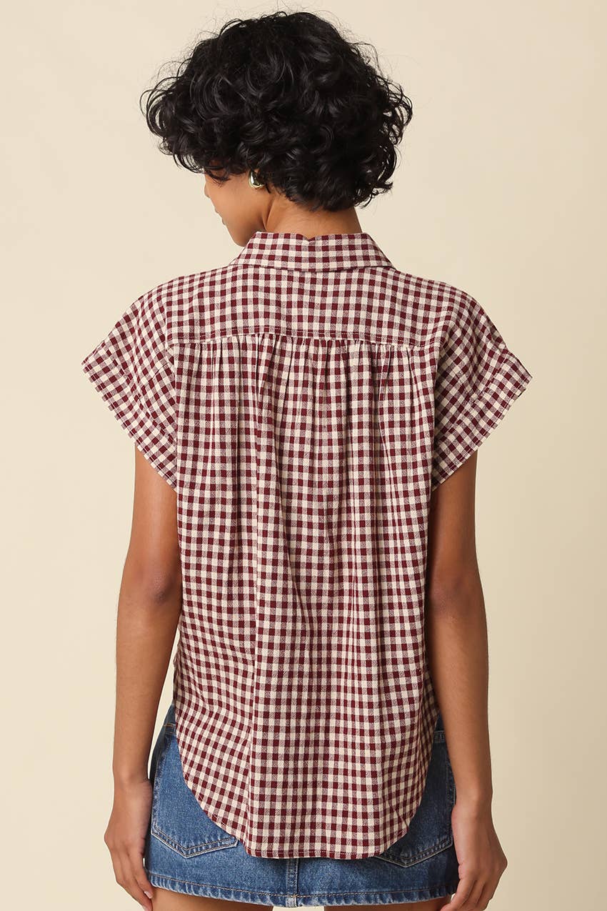 Sadie Gingham Top